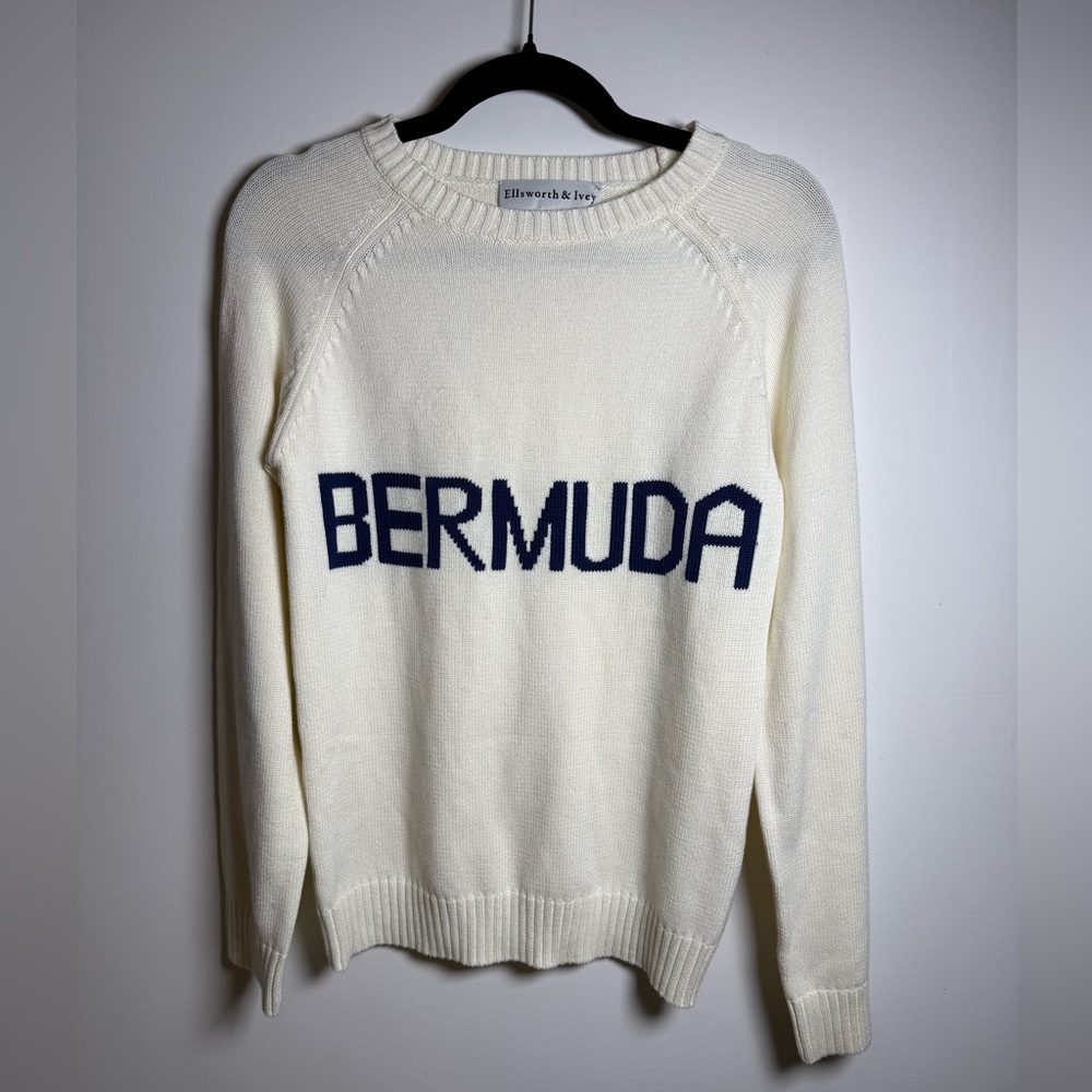 ELLSWORTH & IVEY | Bermuda Cropped Crew Knit Sweater